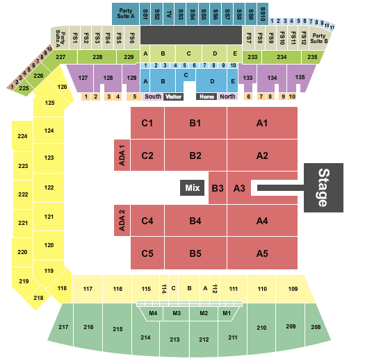 BMO Stadium RBD Seating Chart