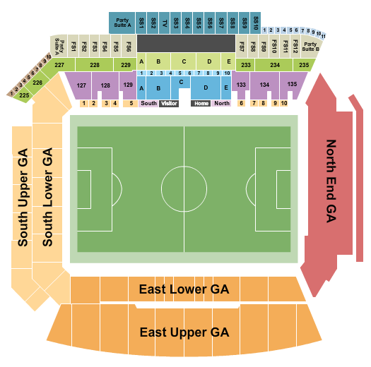 BMO Stadium Soccer GA Seating Chart