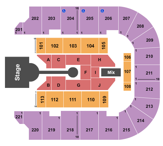 Cadence Bank Arena Casting Crowns 2 Seating Chart