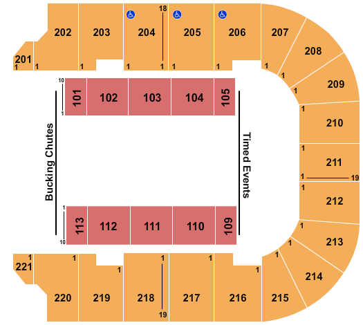 Cadence Bank Arena Rodeo 2 Seating Chart