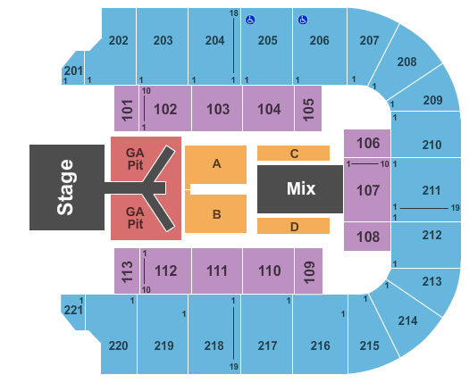 Cadence Bank Arena Chris Stapleton Seating Chart