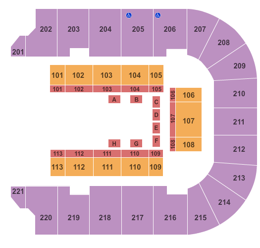 Cadence Bank Arena Circus Seating Chart