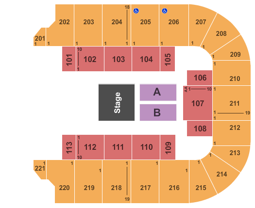 Cadence Bank Arena Bill Cosby Seating Chart