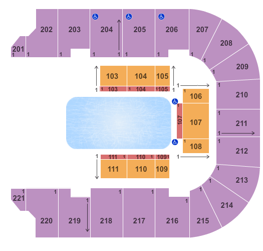 Cadence Bank Arena Ice Show Seating Chart