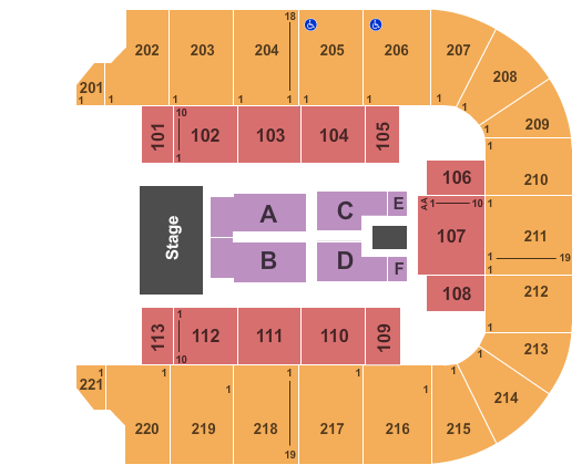 Cadence Bank Arena Journey Seating Chart