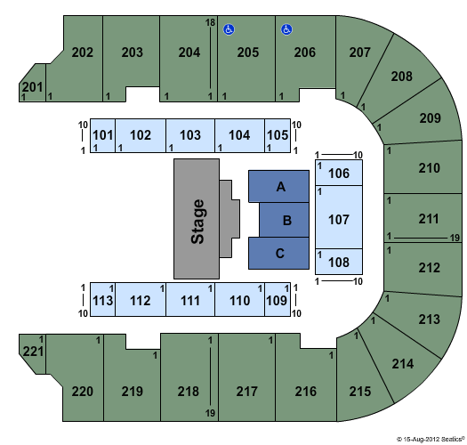 Cadence Bank Arena Sesame Street Live Seating Chart