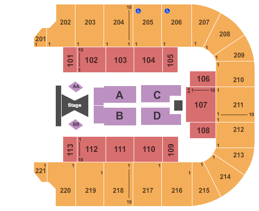 Cadence Bank Arena Tim McGraw Seating Chart