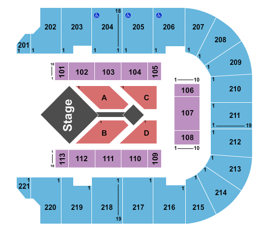 Cadence Bank Arena Casting crowns Seating Chart