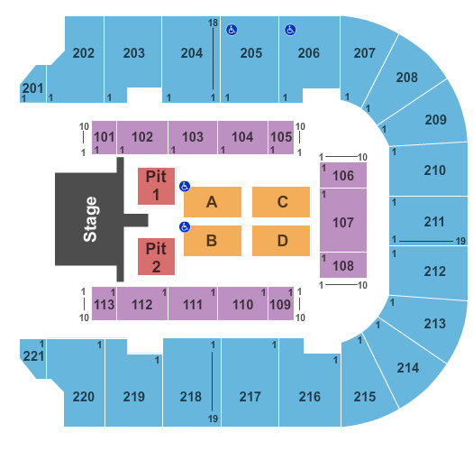 Cadence Bank Arena Catwalk Seating Chart