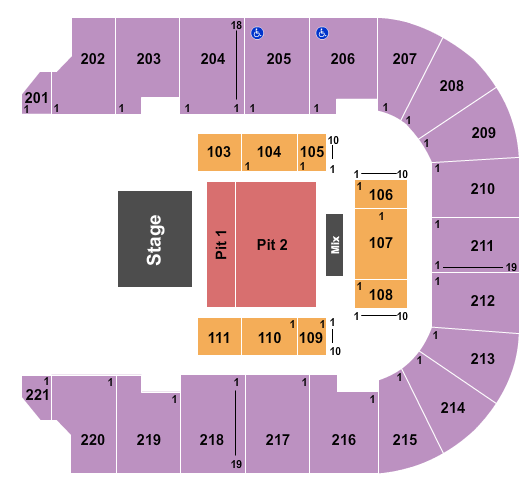 BancorpSouth Arena seating chart event tickets center