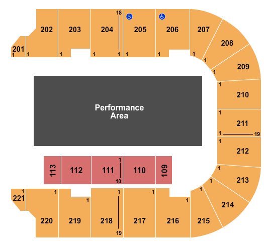 Cadence Bank Arena Rodeo Seating Chart