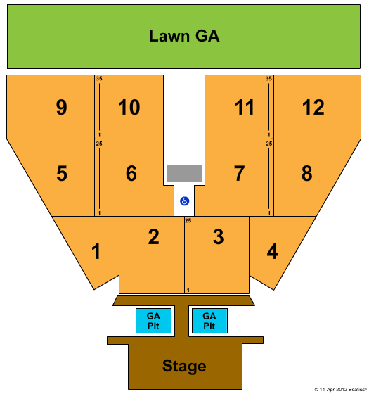 Maine Savings Amphitheater Rascal Flatts Seating Chart