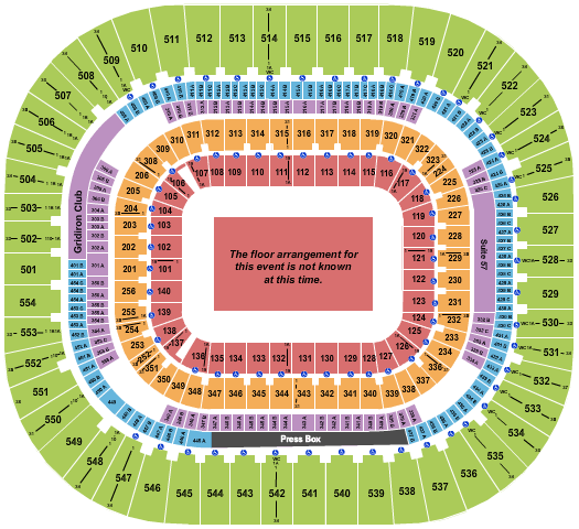 seating chart for Bank Of America Stadium - Generic Floor - eventticketscenter.com