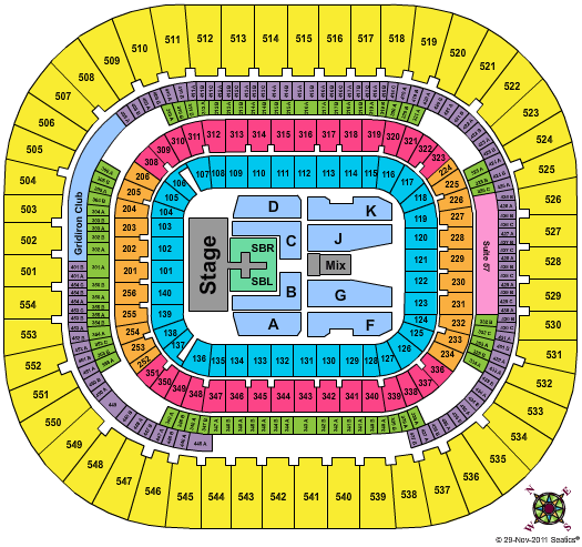 Bank Of America Stadium Kenny Chesney Seating Chart