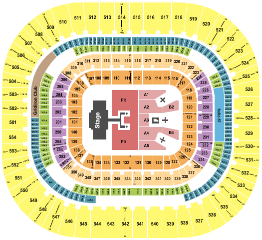 seating chart for Bank Of America Stadium - Luke Combs - eventticketscenter.com