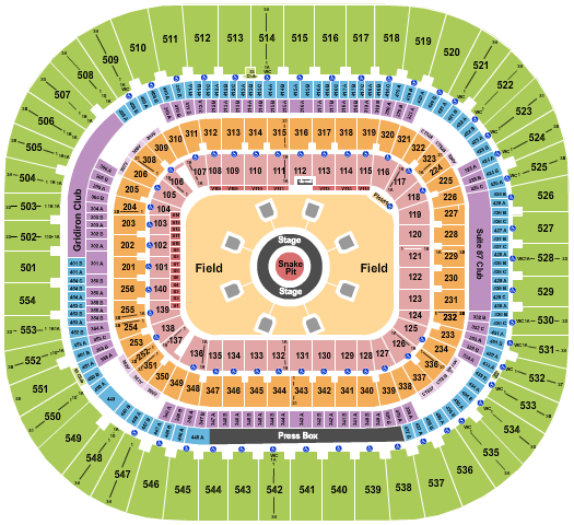 Bank Of America Stadium Metallica Seating Chart