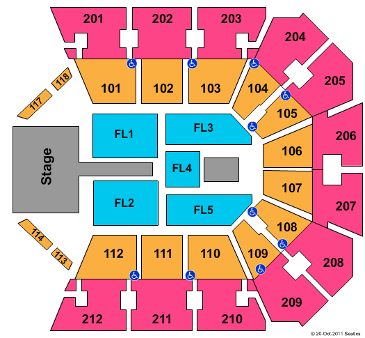 Truist Arena Blake Shelton Seating Chart