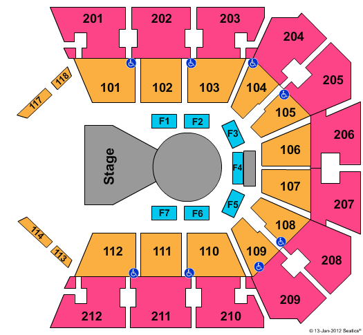 Truist Arena Cirque Dralion Seating Chart