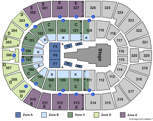 BOK Center Batman Live Zone Seating Chart