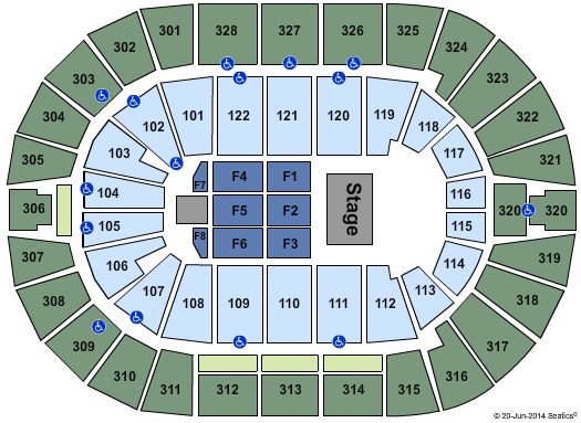 BOK Center Casting Crowns Seating Chart
