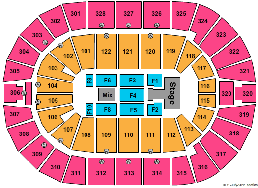 BOK Center Def Leppard Seating Chart