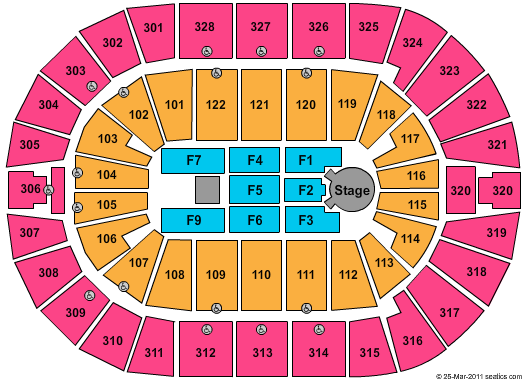 BOK Center Keith Urban Seating Chart