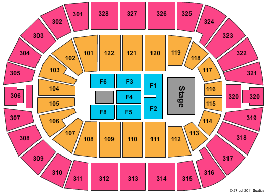 BOK Center Reba Seating Chart