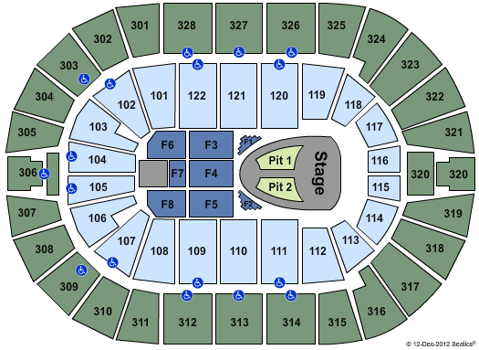 BOK Center Taylor Swift Seating Chart