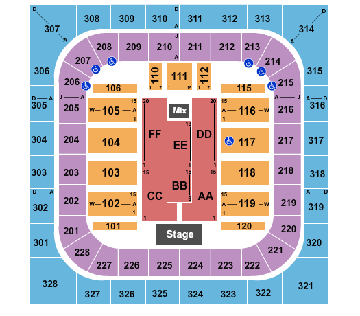 Bank of Springfield Center Lionel Richie Seating Chart