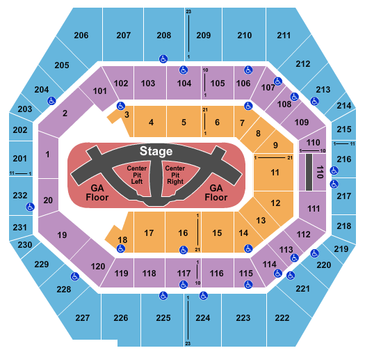 Gainbridge Fieldhouse Carrie Underwood Seating Chart