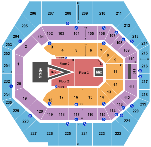 Gainbridge Fieldhouse For King And Country Seating Chart