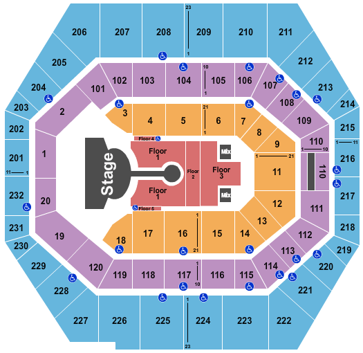 Gainbridge Fieldhouse Hugh Jackman Seating Chart