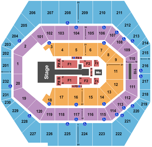 Gainbridge Fieldhouse Maroon 5 Seating Chart