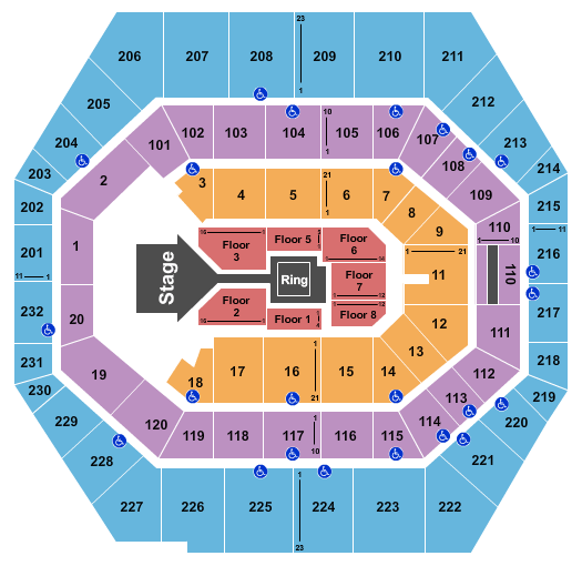 Bankers Life Fieldhouse Seating Chart Wwe