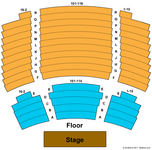 Bankhead Theater End Stage Seating Chart