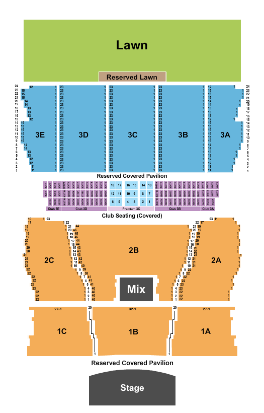 Bank of New Hampshire Pavilion seating chart event tickets center