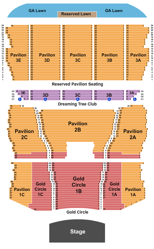 Bank of New Hampshire Pavilion Heart Seating Chart