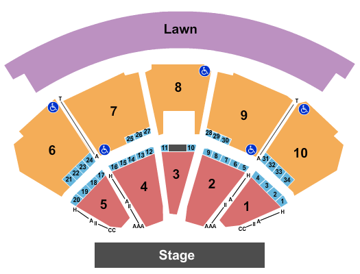 BankPlus Amphitheatre at Snowden Grove Endstage Seating Chart