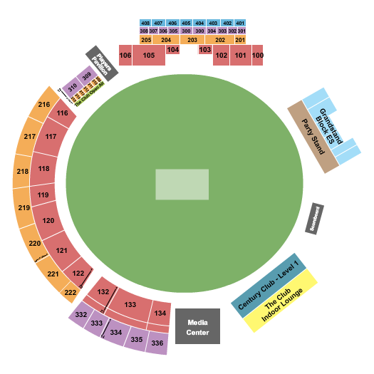 Barbados Kensington Oval Cricket Seating Chart