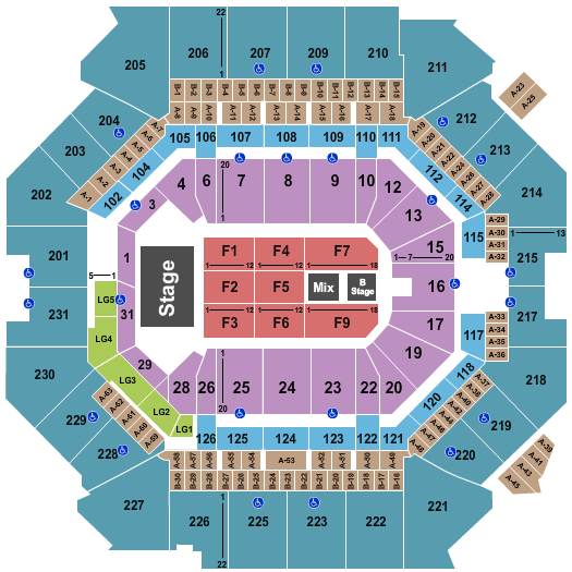 Aa Center Concert Seating Chart