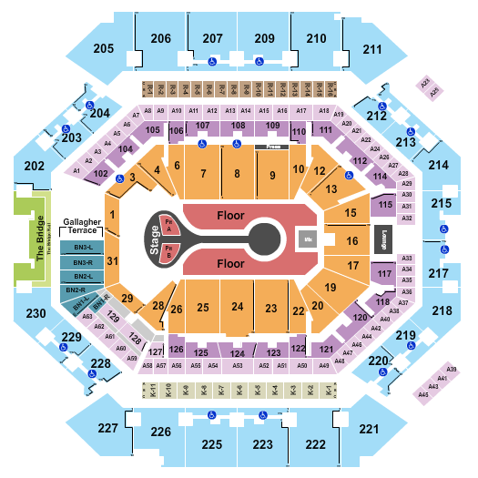 Benson Boone Barclays Center Seating Chart