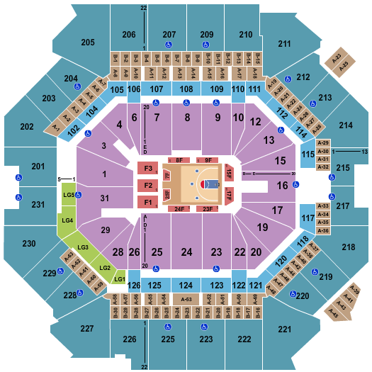 Barclays Center Big 3 Basketball Seating Chart