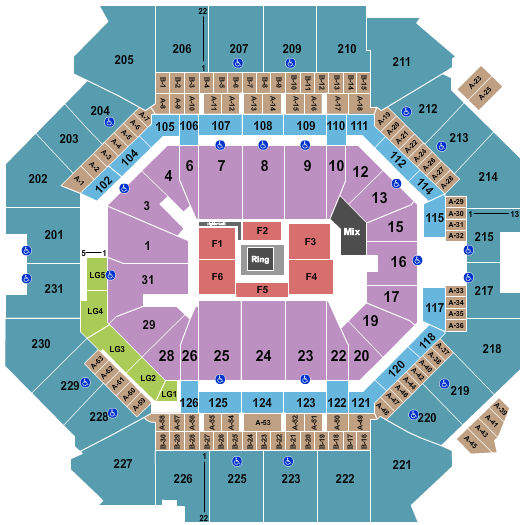 Barclays Center Boxing 1 Seating Chart