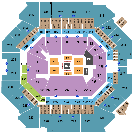 Barclays Center Boxing 3 Seating Chart