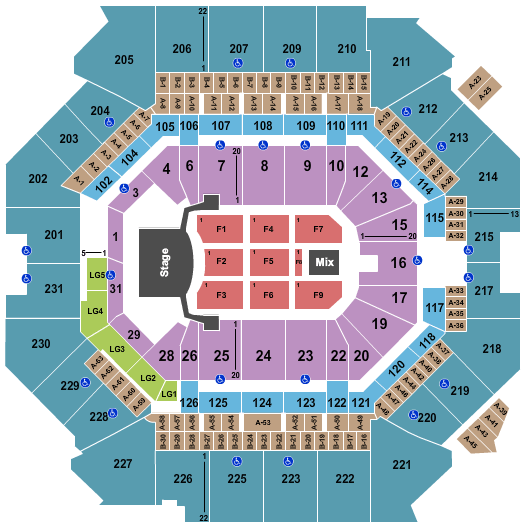 Barclays Center Celine Dion Seating Chart