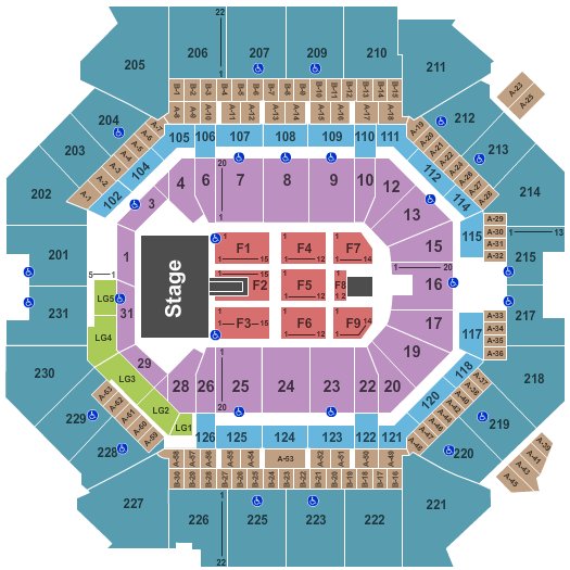 Barclays Center Def Leppard Seating Chart