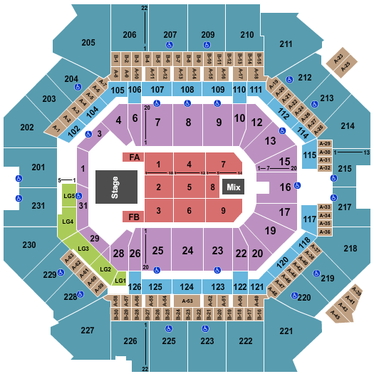 Barclays Center Elevation Night Seating Chart