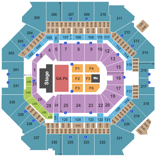 Barclays Center Seating Map