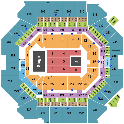 Barclays Center End Stage 3 Seating Chart