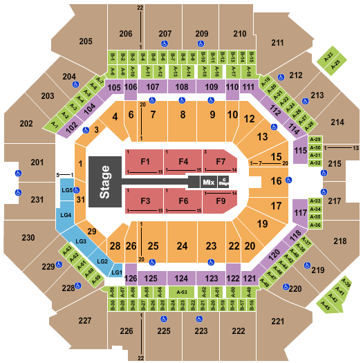 Barclays Center Fall Out Boy Seating Chart